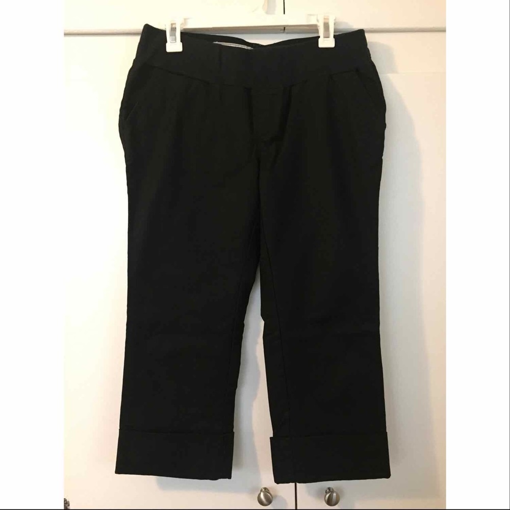 Cropped Black Work Pants